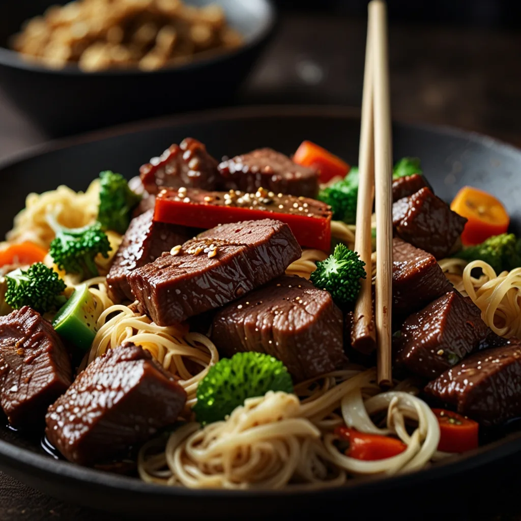 Mongolian Beef Noodles