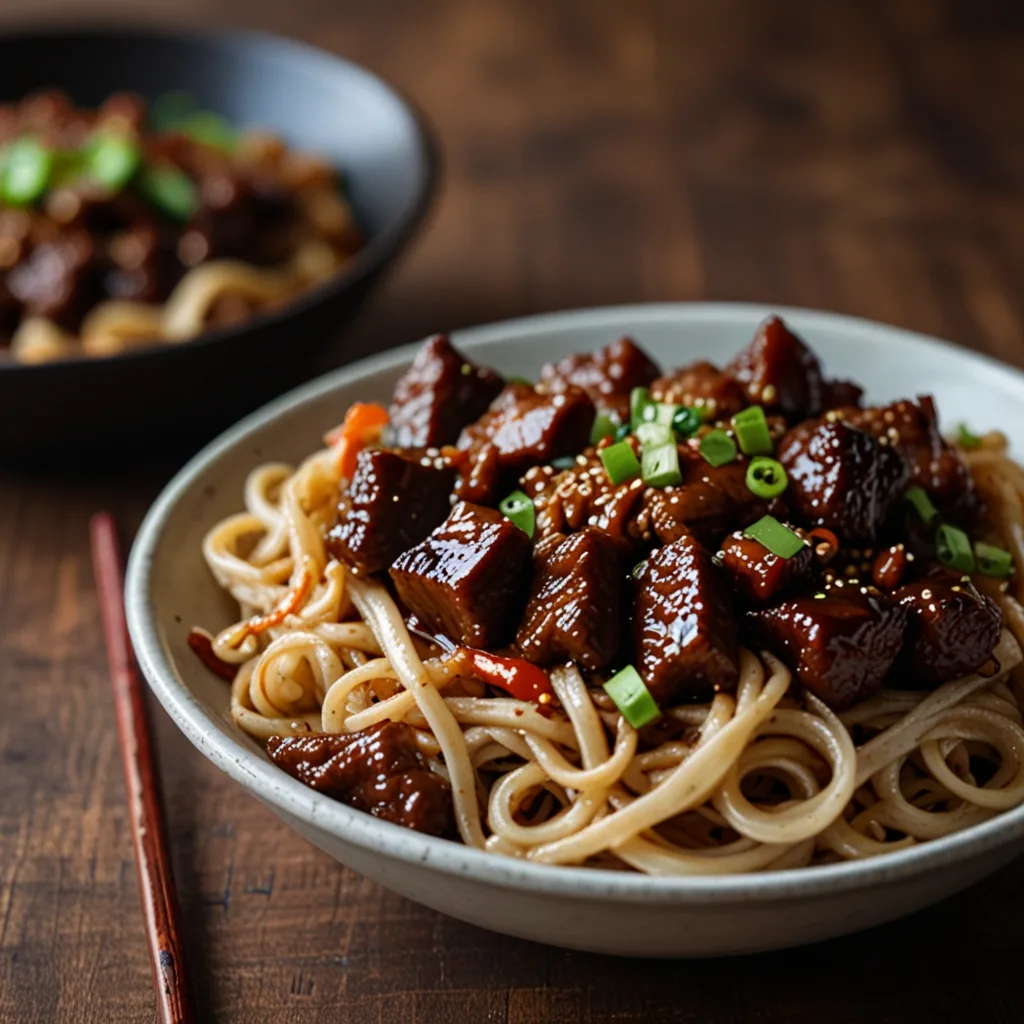 Mongolian Beef Noodles