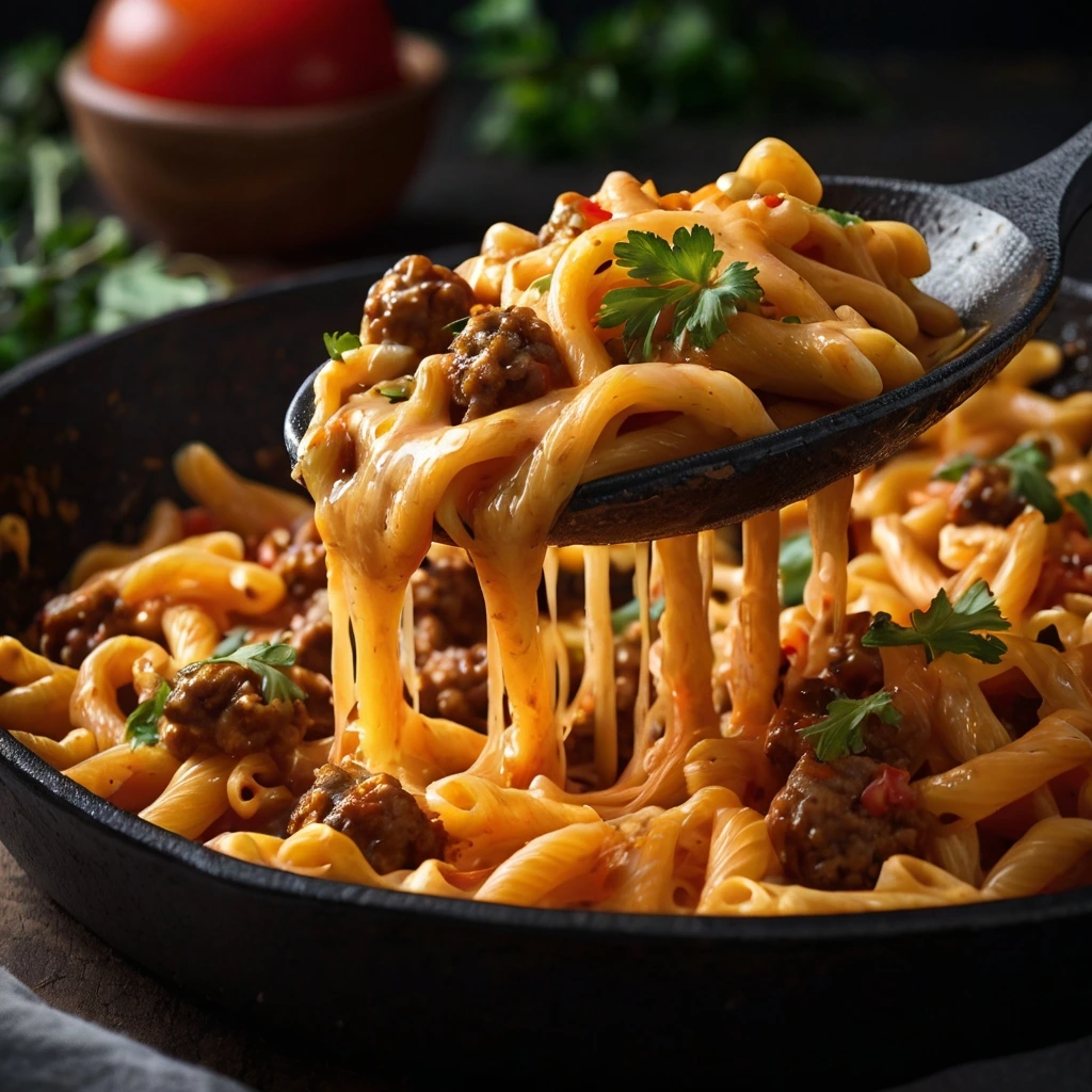 Cheesy Taco Pasta Recipe