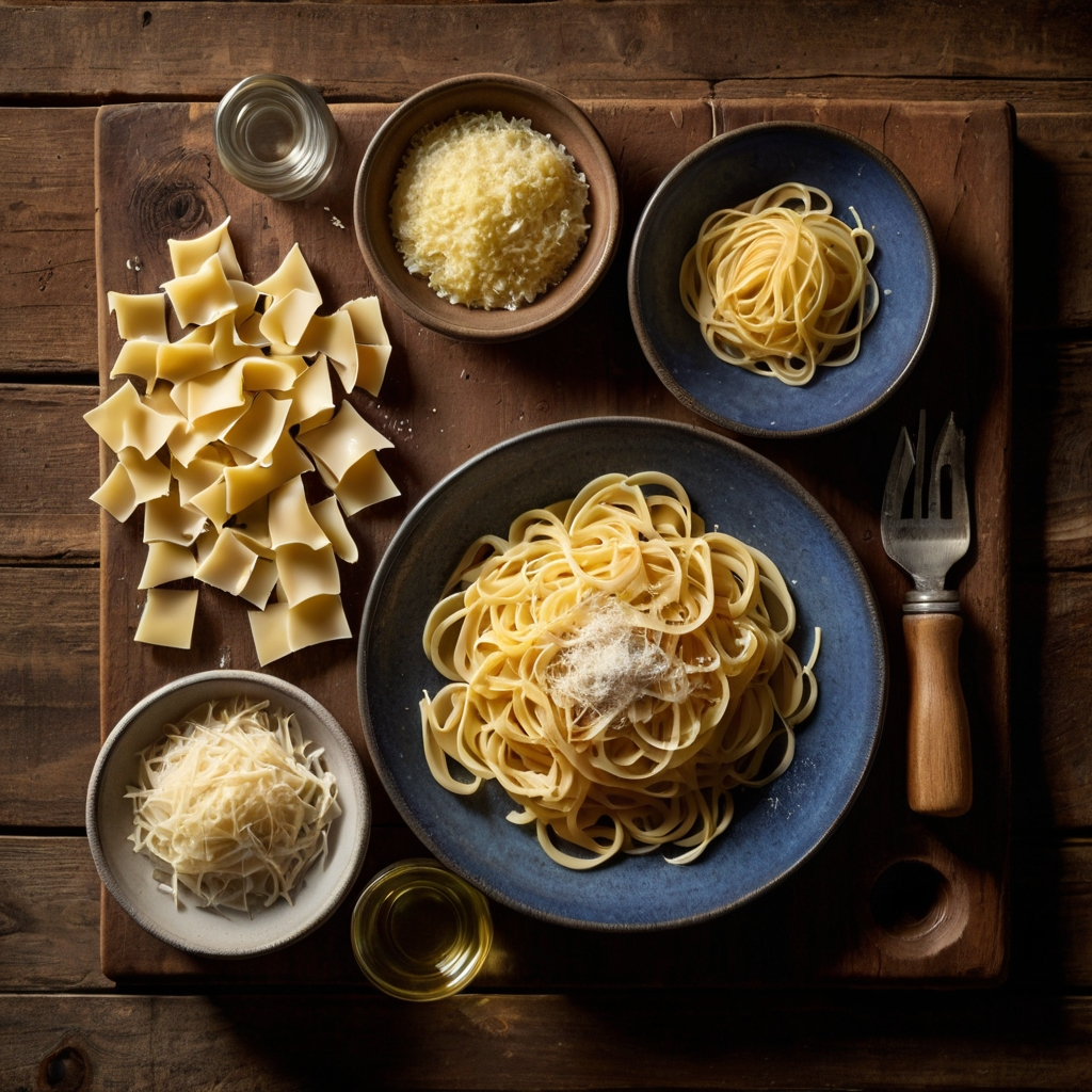 Ingredient of Creamy Mushroom Pasta