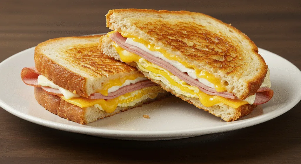 Grilled-Ham-Egg-Cheese-Sandwich