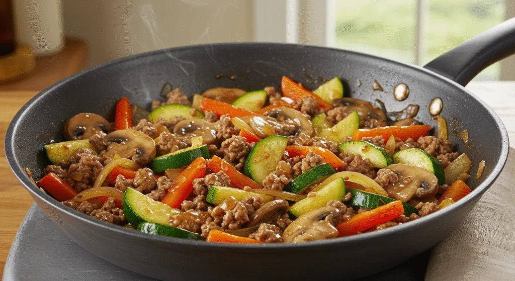 Ground-Beef-and-Veggie-Stir-Fry