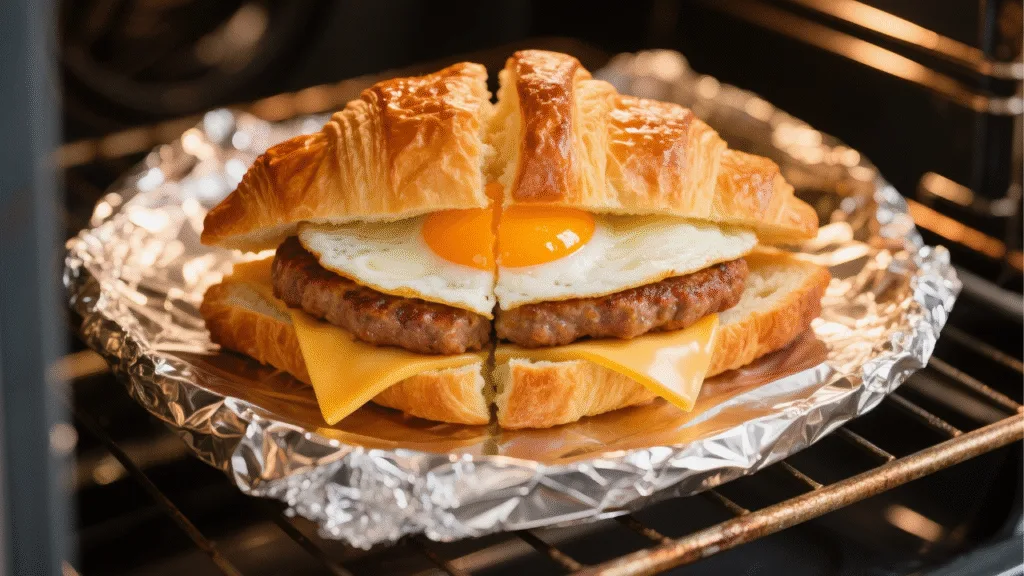 Sausage-Egg-Cheese-Croissant-Sandwich